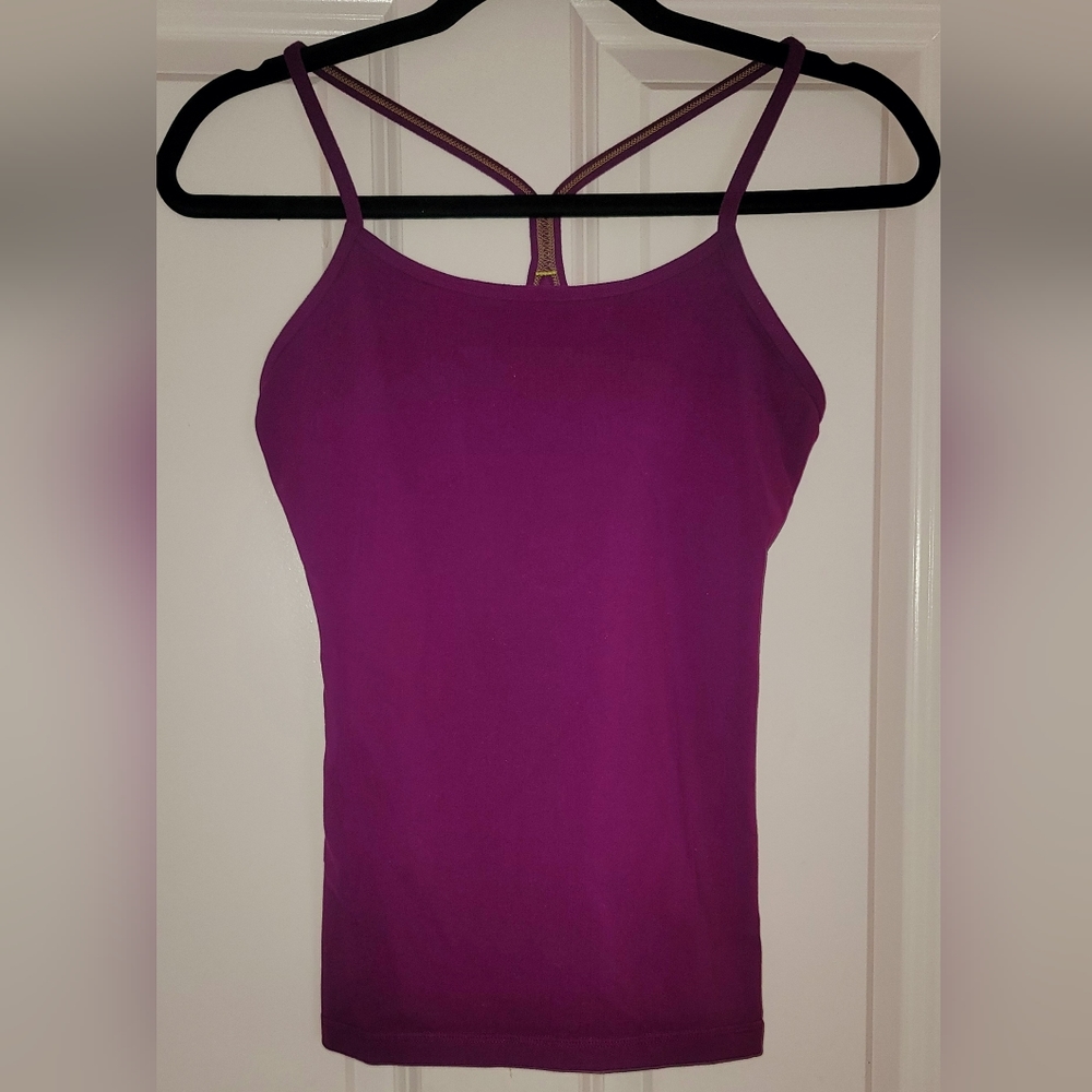 LULULEMON purple Power Y Tank Top